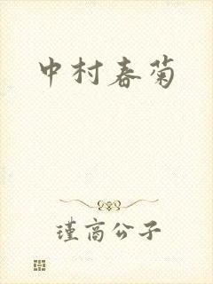 中村春菊封面