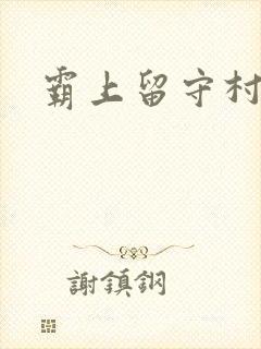 霸上留守村妇封面