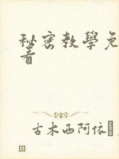 秘密教学免费观看