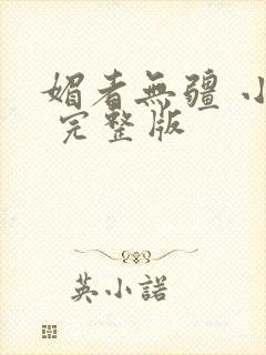 媚者无疆 小说 完整版封面