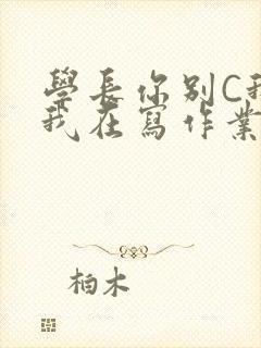 学长你别C我了我在写作业封面