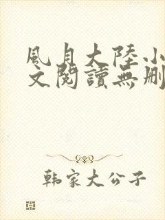 风月大陆小说全文阅读无删减