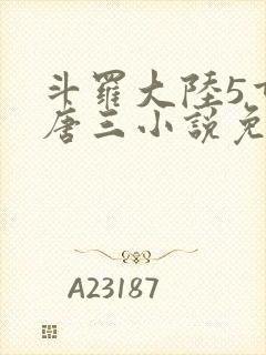 斗罗大陆5重生唐三小说免费阅读