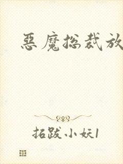 恶魔总裁放了我