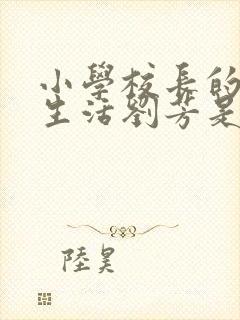小学校长的幸福生活刘芳是谁封面