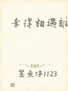 幸得相遇离婚时