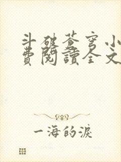 斗破苍穹小说免费阅读全文无弹窗