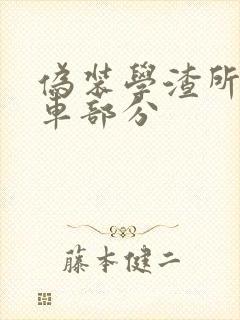 伪装学渣所有开车部分