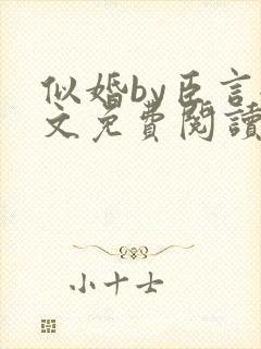 似婚by臣言全文免费阅读笔趣阁封面