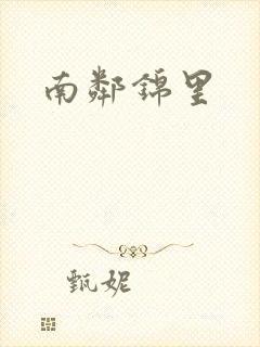 南邻锦里封面