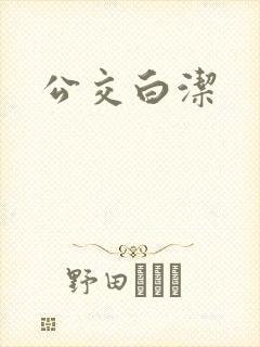 公交白洁封面