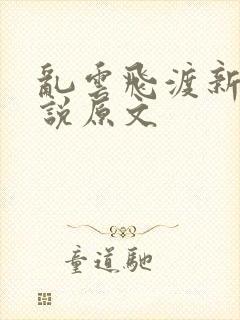 乱云飞渡新编小说原文封面