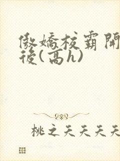傲娇校霸开荤以后(高h)