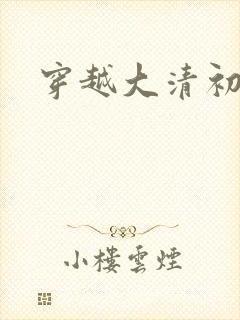 穿越大清初年
