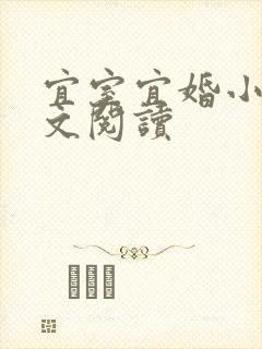 宜室宜婚小说全文阅读封面