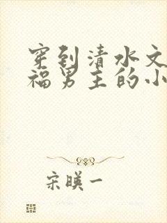 穿到清水文里造福男主的小说