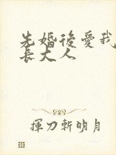 先婚后爱我的市长大人