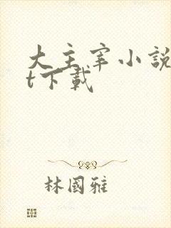 大主宰小说txt下载