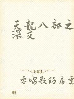 天龙八部之极乐深交封面