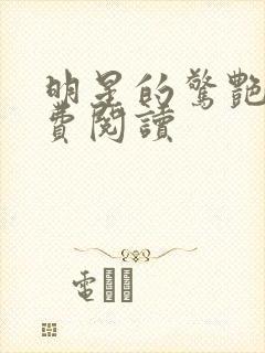 明星的惊艳史免费阅读封面