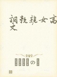 调教亲女高辣h文封面