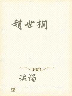 赵世桐封面