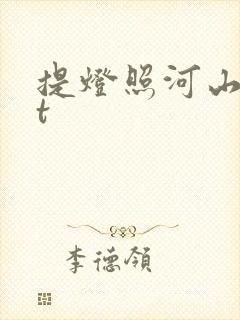 提灯照河山txt封面