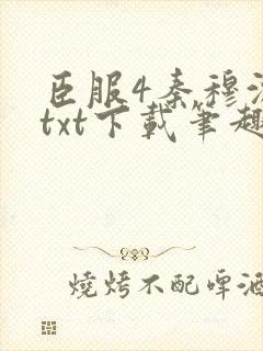 臣服4秦穆沈流txt下载笔趣阁