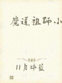 魔道祖师小说封面