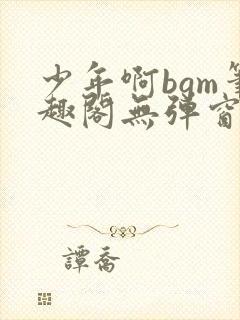 少年啊bgm笔趣阁无弹窗免费