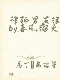 律师男友很难撩by春风榴火封面