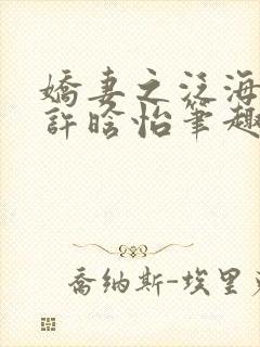 娇妻之泛海之舟许晗怡笔趣阁