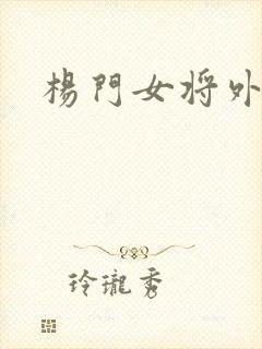 杨门女将外传封面