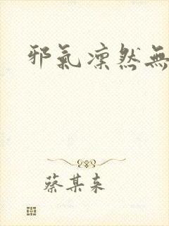 邪气凛然无弹窗