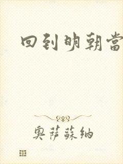 回到明朝当太子