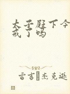 太子殿下今天破戒了吗