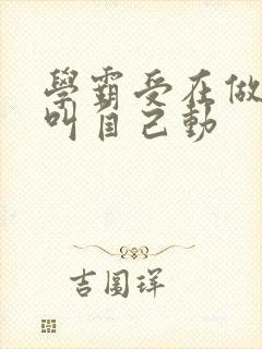 学霸受在做作业叫自己动