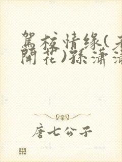 驾校情缘(老树开花)孙潇潇笔趣阁