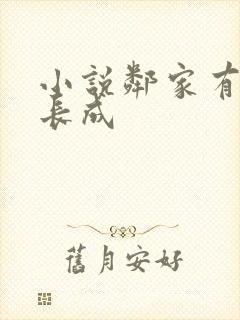 小说邻家有女初长成封面