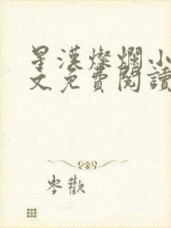 星汉灿烂小说全文免费阅读封面