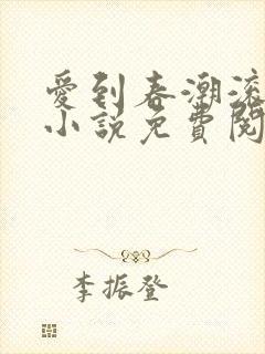爱到春潮滚滚来小说免费阅读