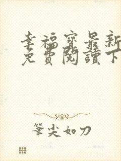 幸福宝最新章节免费阅读下载封面