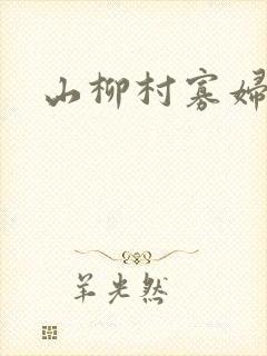山柳村寡妇情史