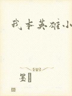 我本英雄小说封面
