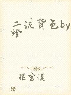 二流货色by尾灯封面