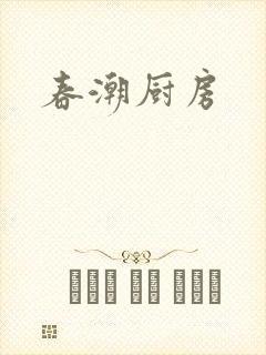 春潮厨房封面