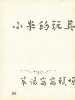 小米的玩具日记封面