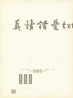 真情错爱txt