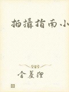 拍摄指南小说封面