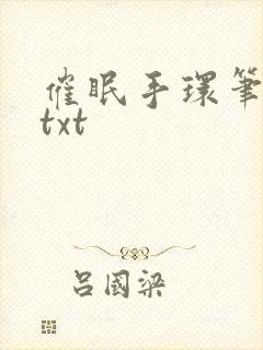 催眠手环笔趣阁txt